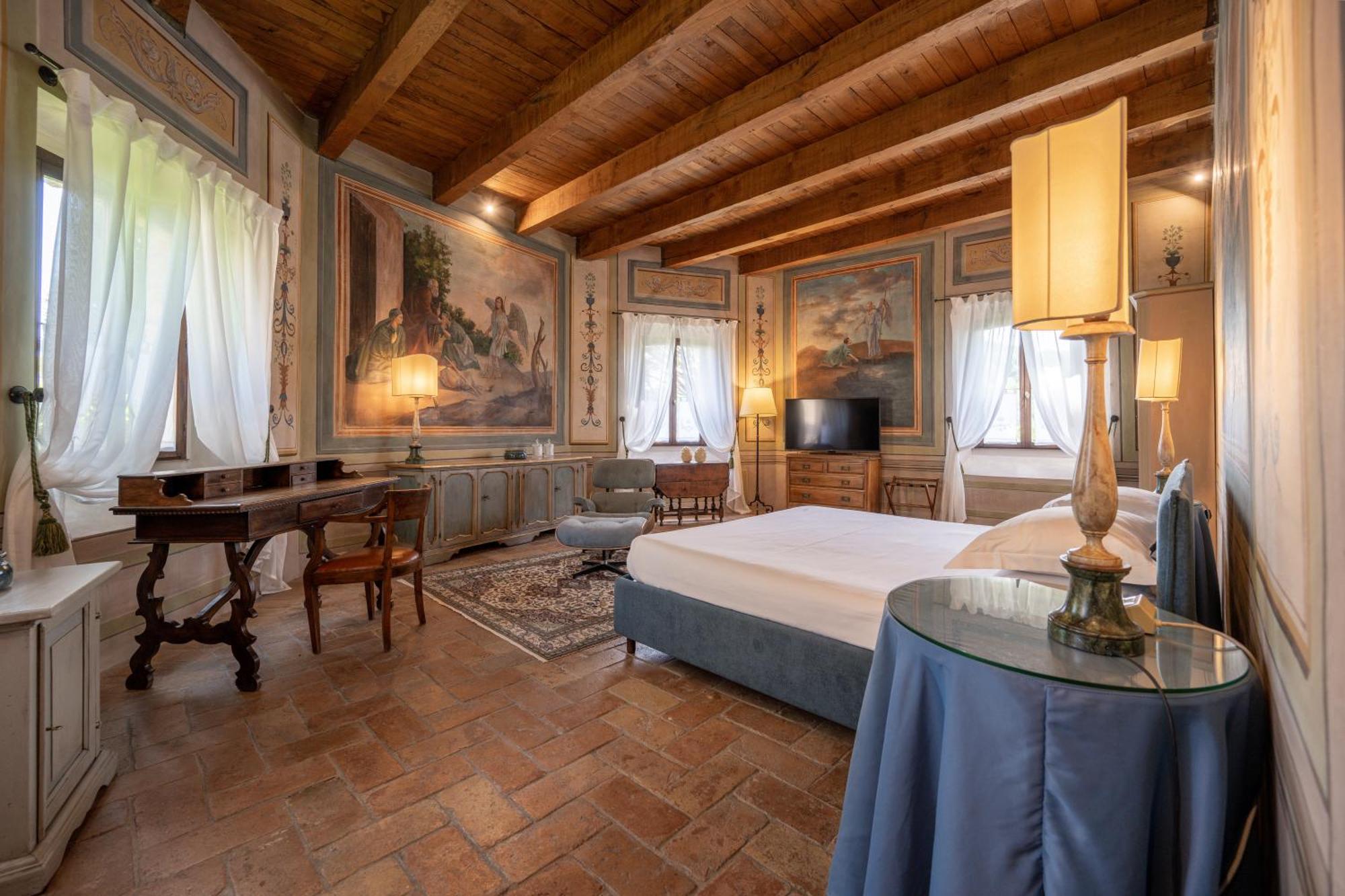 Palazzo Viviani Castello Di Montegridolfo Ξενοδοχείο Δωμάτιο φωτογραφία